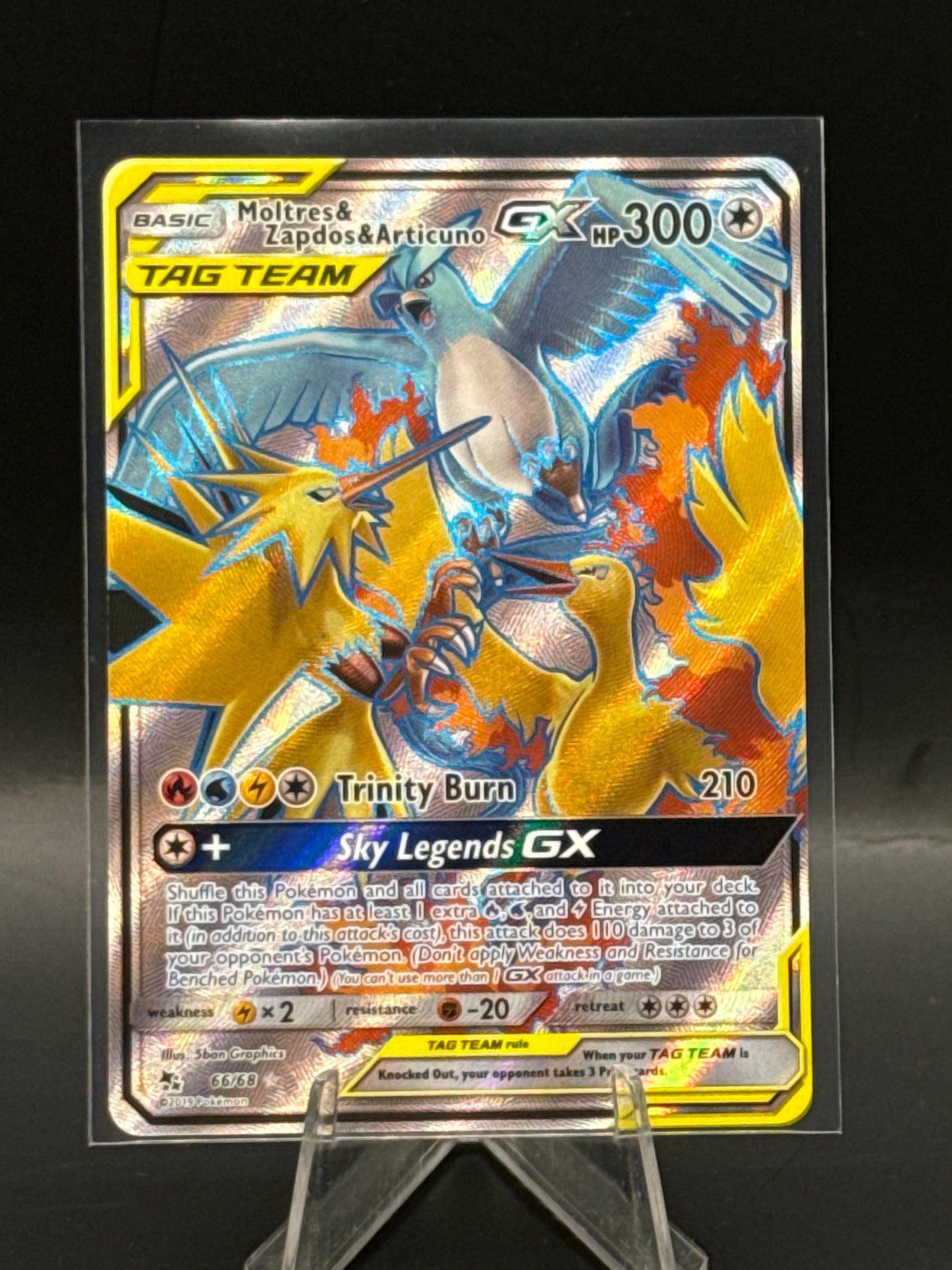 Moltres & Zapdos & Articuno GX 66/68 N/M