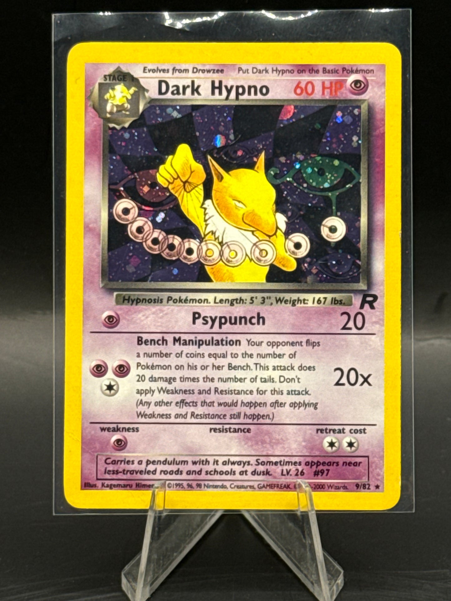 Dark Hypno Team Rocket 9/82 Holo L/P+