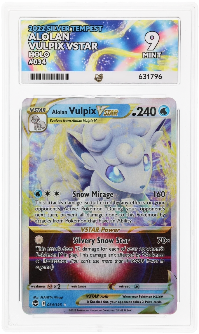 ACE GEM MINT 9 Alolan Vulpix Vstar