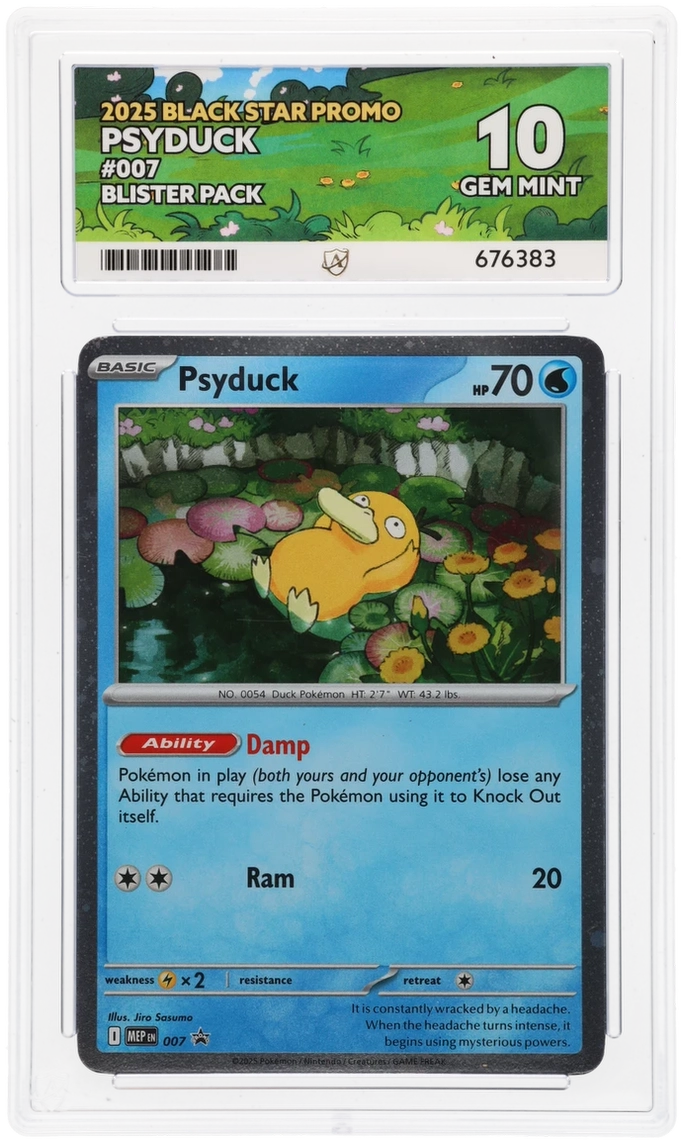 Pokemon ACE GEM Mint 10 Psyduck Promo 007