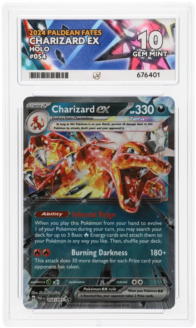Pokemon ACE GEM Mint 10 Charizard EX 054/091