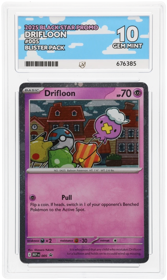 Pokemon ACE Perfect GEM Mint 10 Drifloon Promo 005