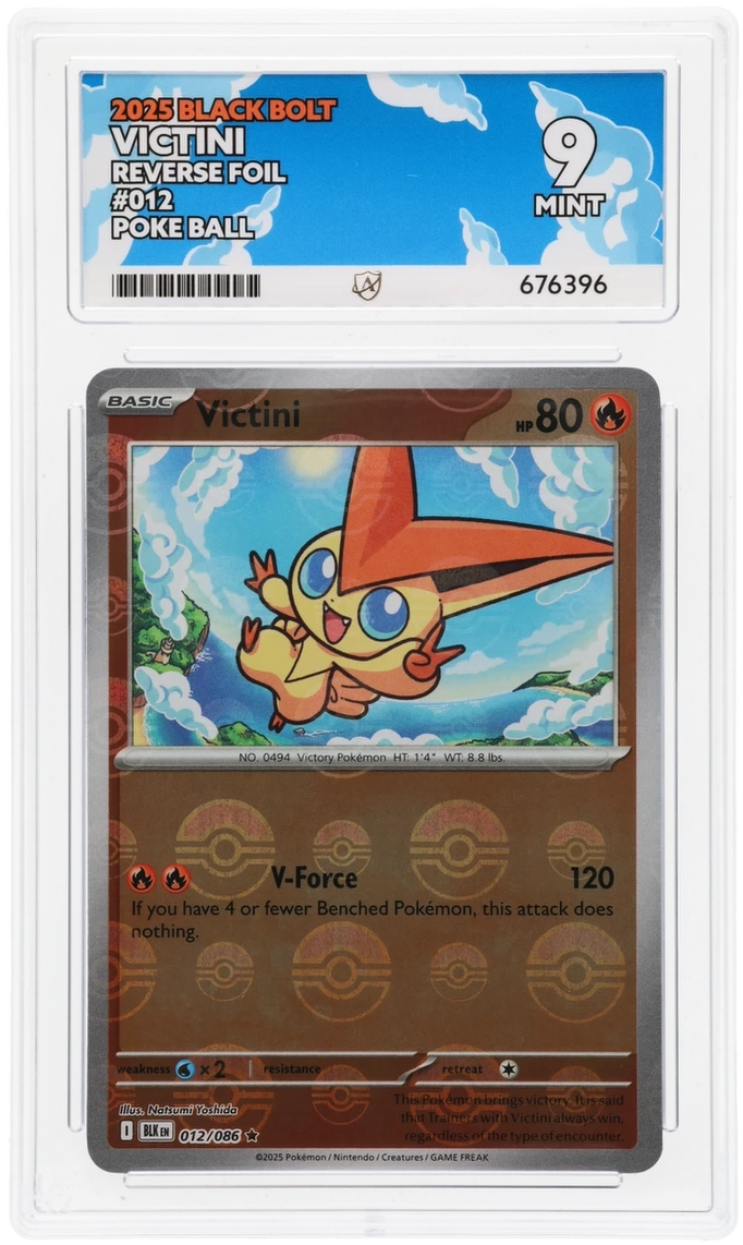 Pokemon ACE Mint 9 Sequential Victini Promo Set 208 & 012/086