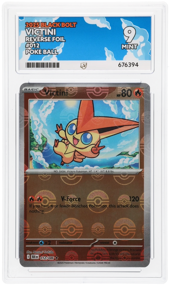 Pokemon ACE Mint 9 Sequential Victini Promo Set 208 & 012/086