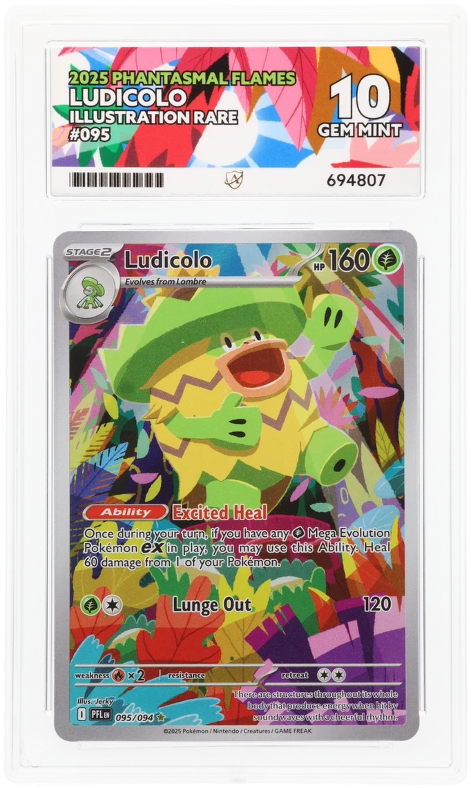 Pokemon ACE Perfect GEM Mint 10 Ludicolo 095/094