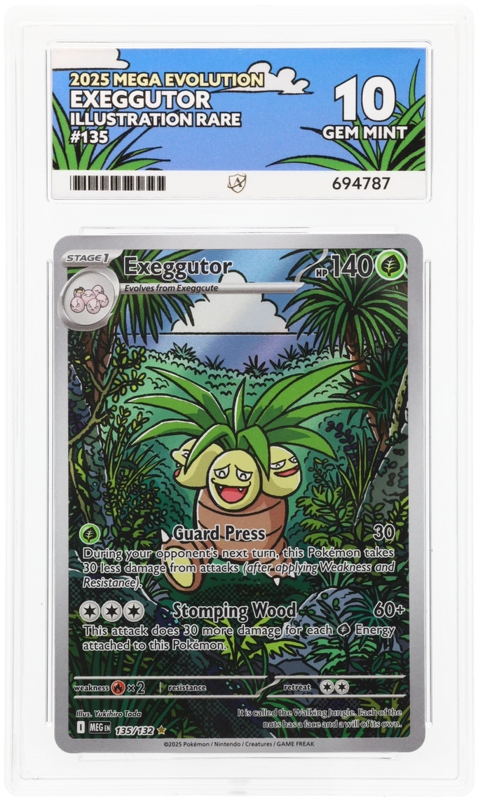 Pokemon ACE Perfect GEM Mint 10 Exeggutor 135/132