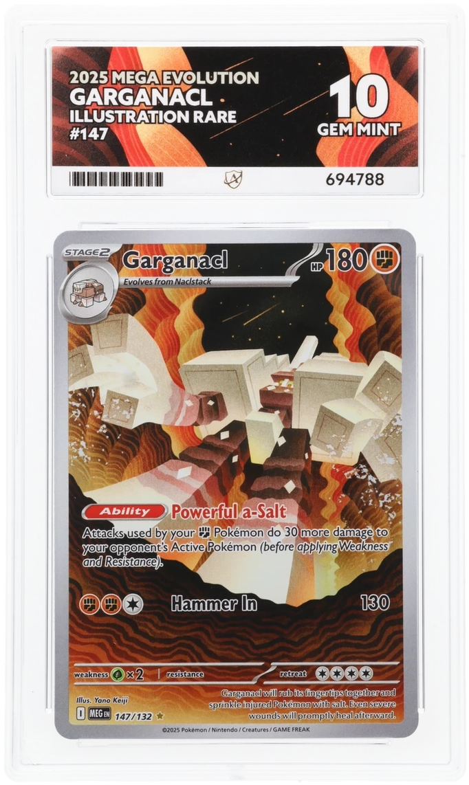 Pokemon ACE Perfect GEM Mint 10 Garganacl 147/132
