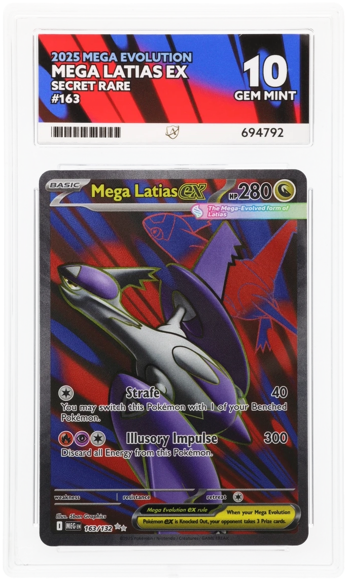 Pokemon ACE Perfect GEM Mint 10 Mega Latias EX 163/132