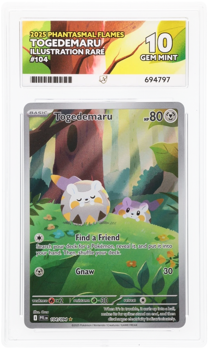 Pokemon ACE GEM Mint 10 Togedemaru 104/094