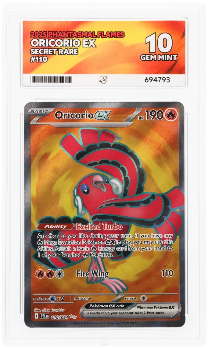 Pokemon ACE GEM Mint 10 Oricorio EX 110/094