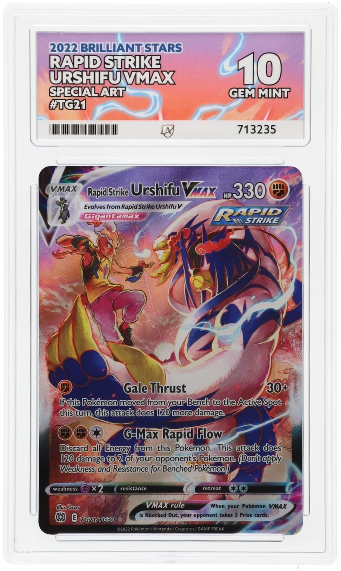 Pokemon ACE GEM Mint 10 Rapid Strike Urshifu Vmax TG21/TG30
