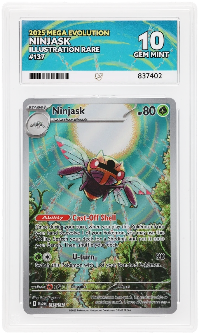 Pokemon ACE GEM Mint Perfect 10 Ninjask 137/132