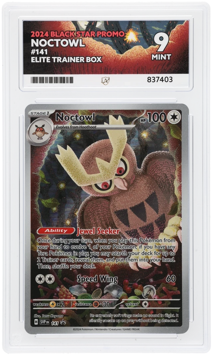 Pokemon ACE Mint 9 Noctowl Promo 141