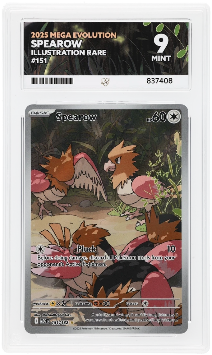 Pokemon ACE Mint 9 Spearow 151/132