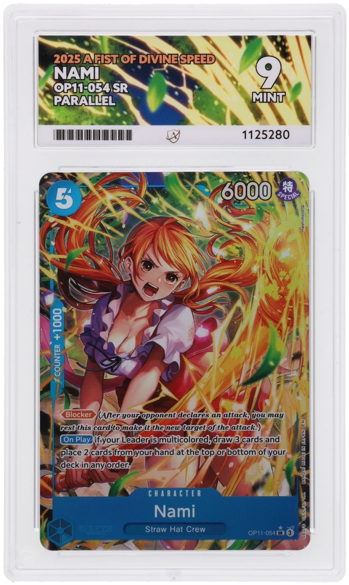 One Piece ACE Mint 9 2025 A Fist Of Divine Speed OP11-054 ( Pop 1 )