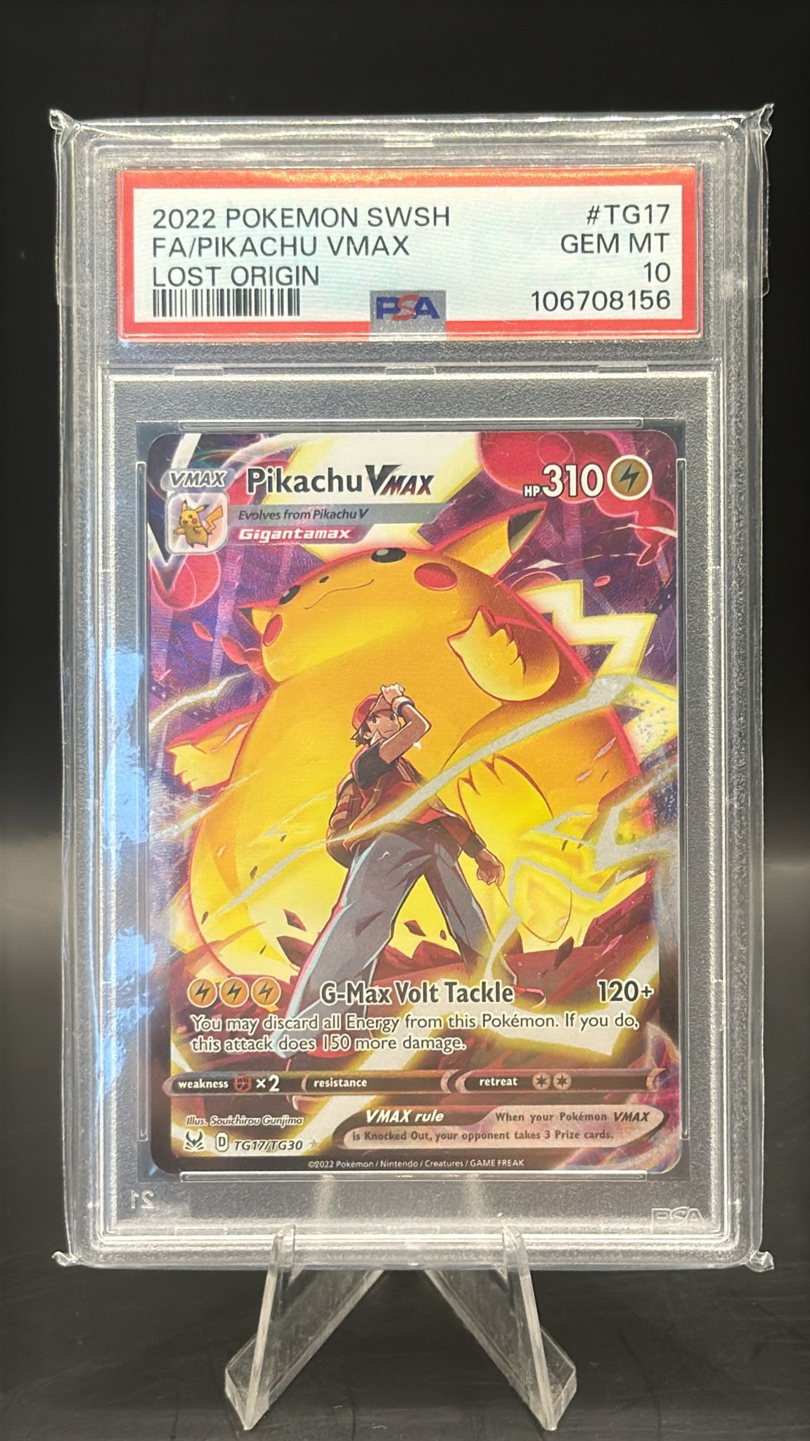 PSA GEM MINT 10 Pikachu Vmax