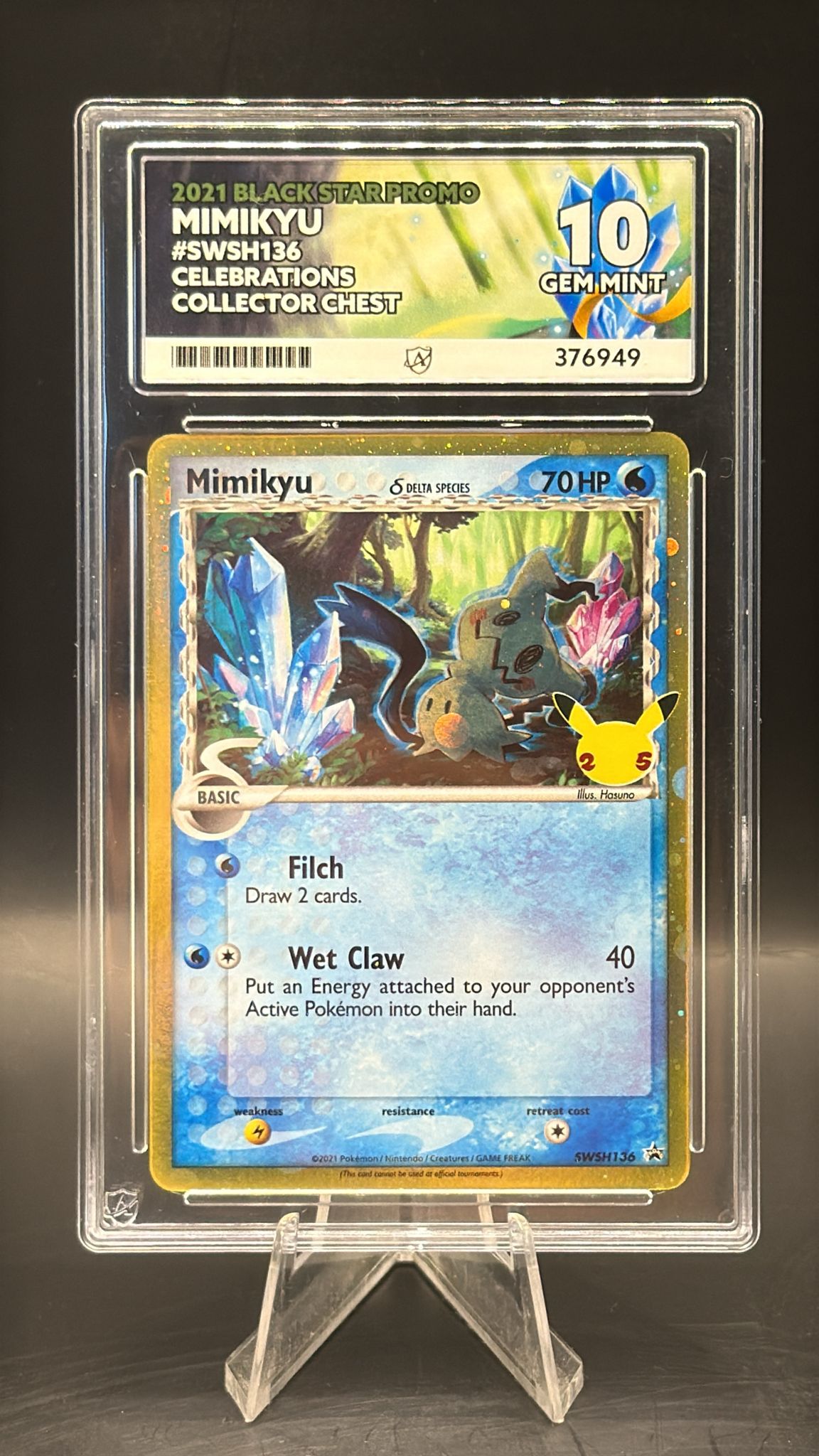 ACE  GEM MINT 10 Mimikyu 25th