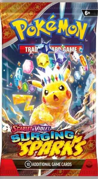 Pokemon TCG Surging Spark – Single Booster Pack – Pack Art May Vary Visit the Pokémon Store
