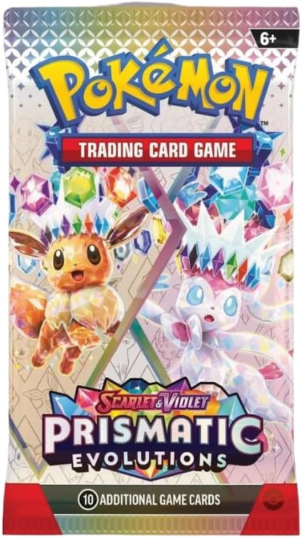 Prismatic Evolutions Pokemon Booster Pack | Scarlet & Violet Set | Pokémon Trading Cards in Booster Pack | TCYM Authenticated | Pokémon TCG Pack | Pokemon Prismatic Evolution