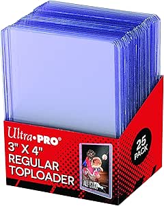 Ultra Pro Clear Regular Toploaders3" x 4"  (25ct) for Standard Size Cards