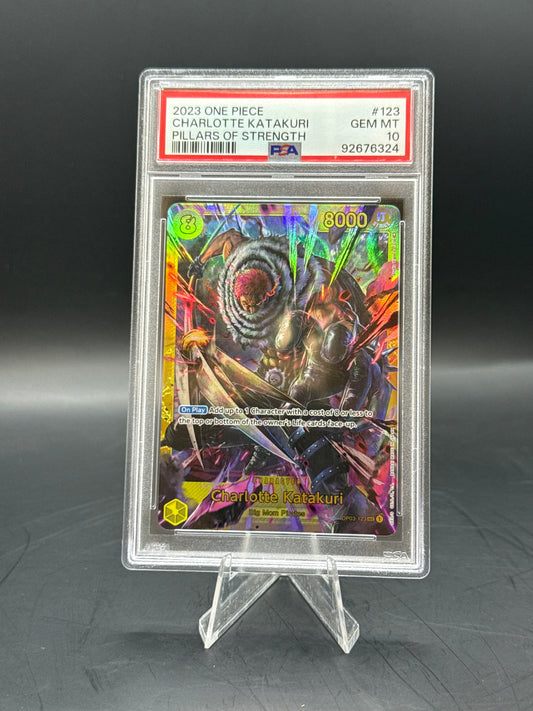 PSA GEM MT 10 Charlotte Katakuri Pillars Of Strengh #123