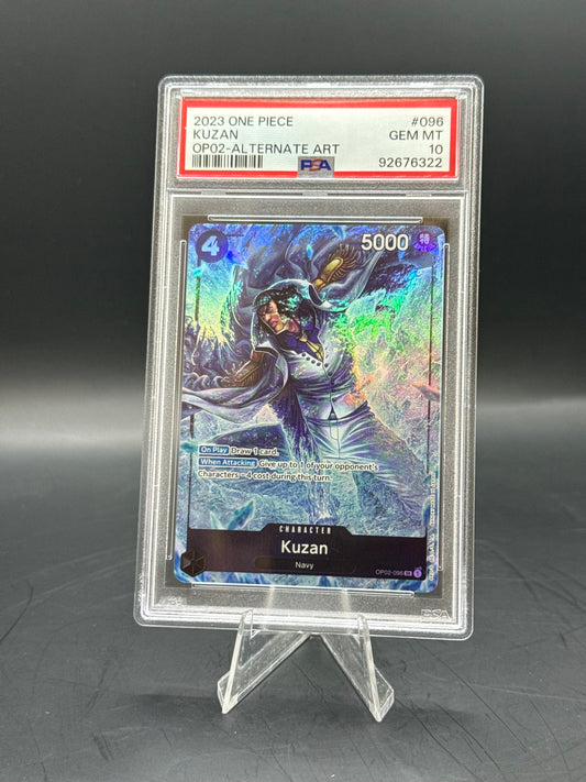 PSA GEM MT 10 Kuzan OP02-ALTERNATE ART #096