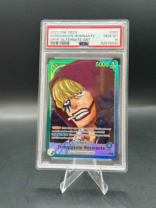 PSA GEM MT 10 Donquixote Rosinante OP05-ALTERNATE ART #022