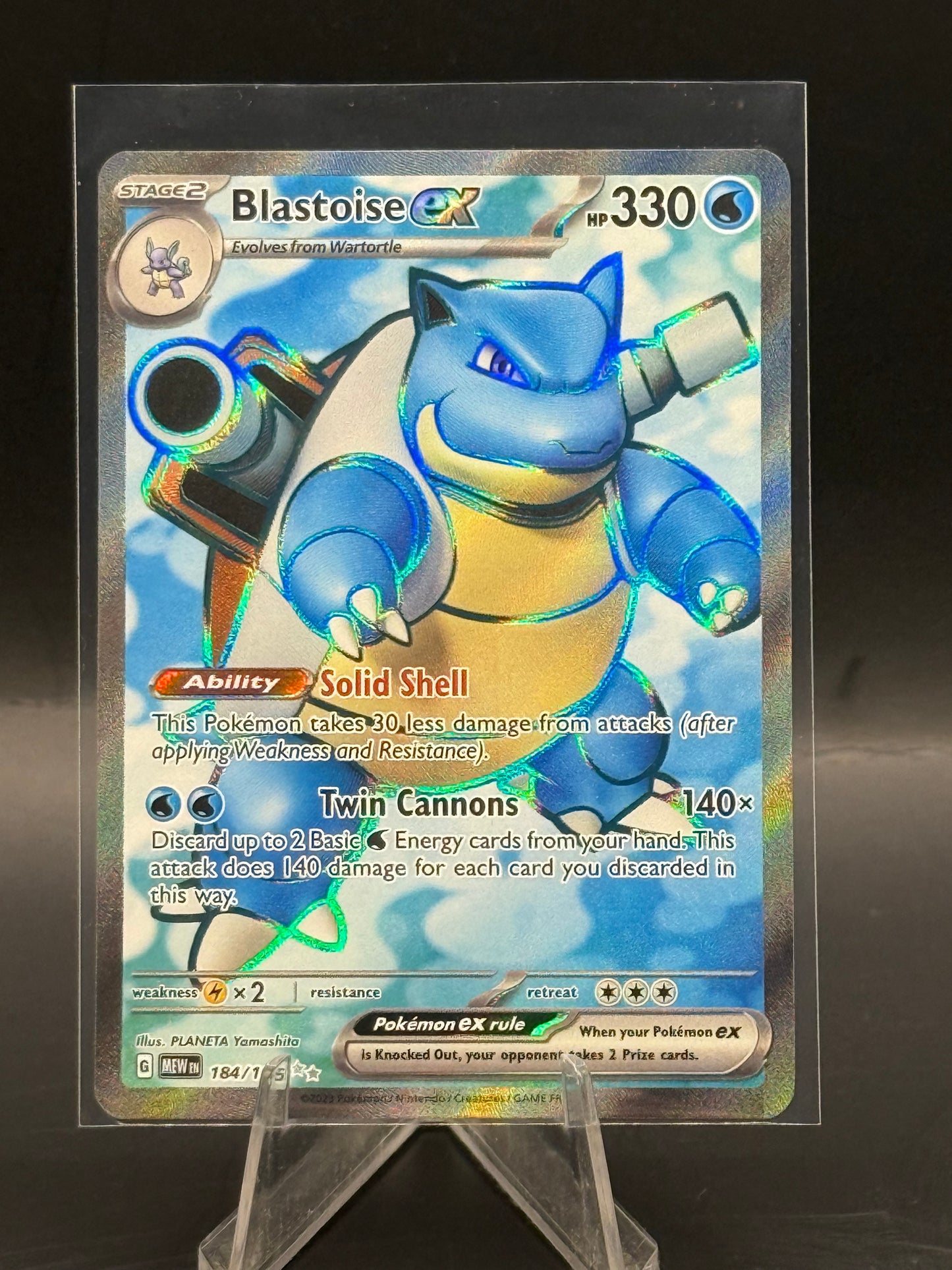 Blastoise ex 151 184/165 N/M