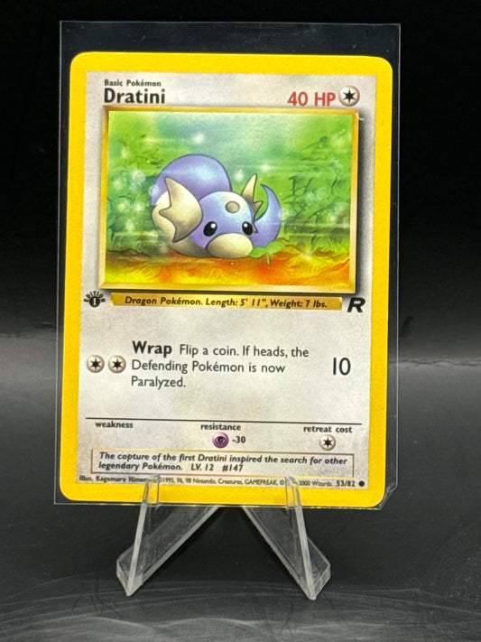 Dratini 1st Eddition Rocket Non Holo 53/82 L/P+