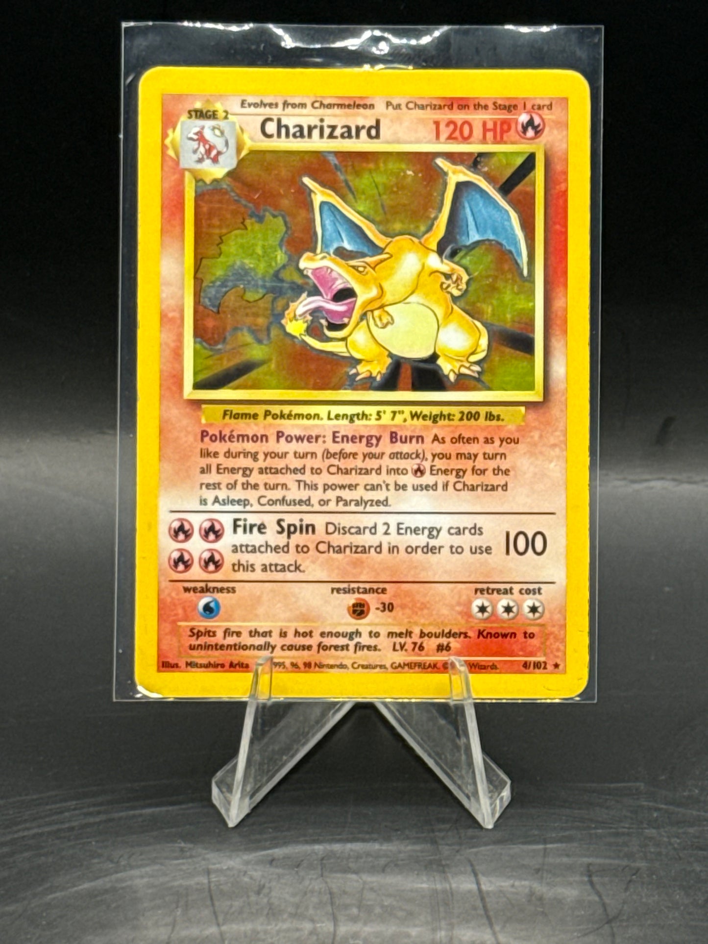 Charizard Base Set4/102 Holo L/P