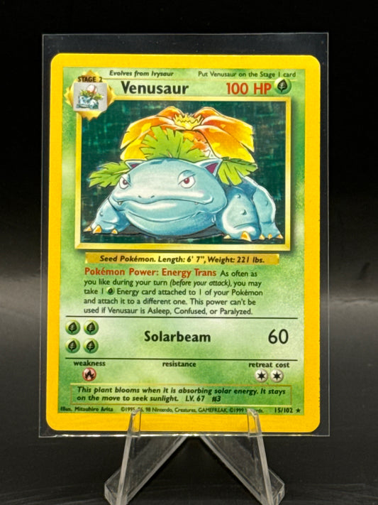Venusaur 15/102 Base Set Holo L/P