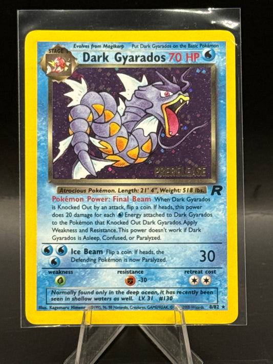Dark Gyarados PRERELEASE Team Rocket 8/82 Holo L/P