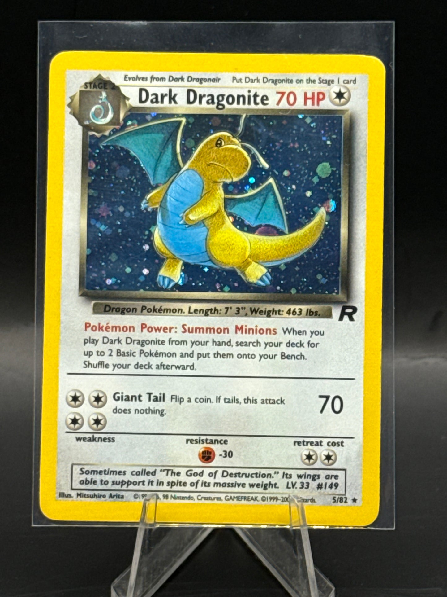 Dark Dragonite Team Rocket 5/82 Holo L/P+