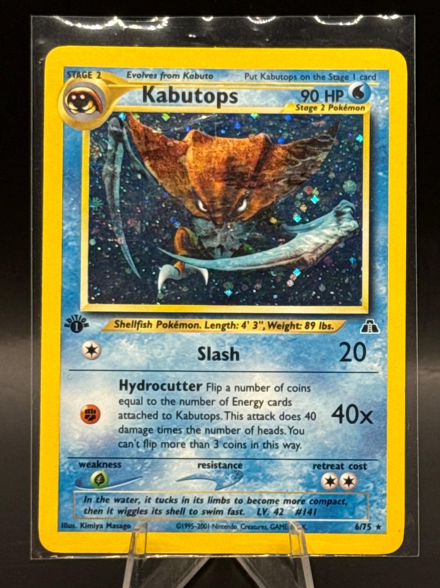 Kabutops Holo 1st Edition 6/75 L/P+