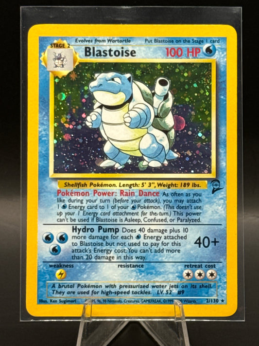 Blastoise Base Set 2 Holo 2/130 L/P+