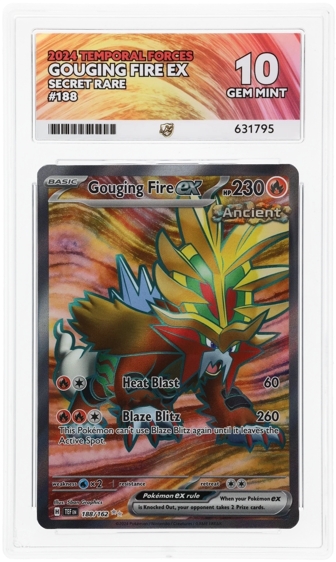 ACE  GEM MINT 10 Gouging Fire EX