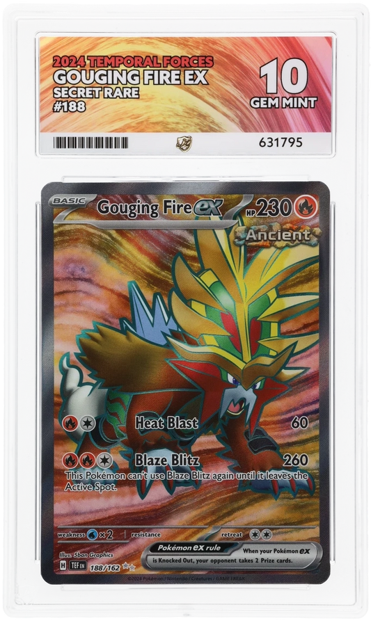 ACE  GEM MINT 10 Gouging Fire EX