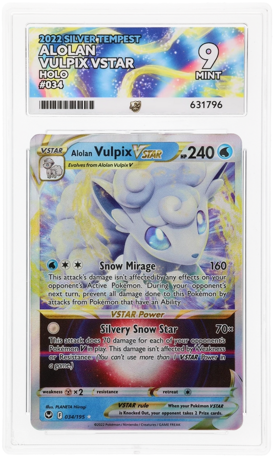 ACE  GEM MINT 9 Alolan Vulpix Vstar