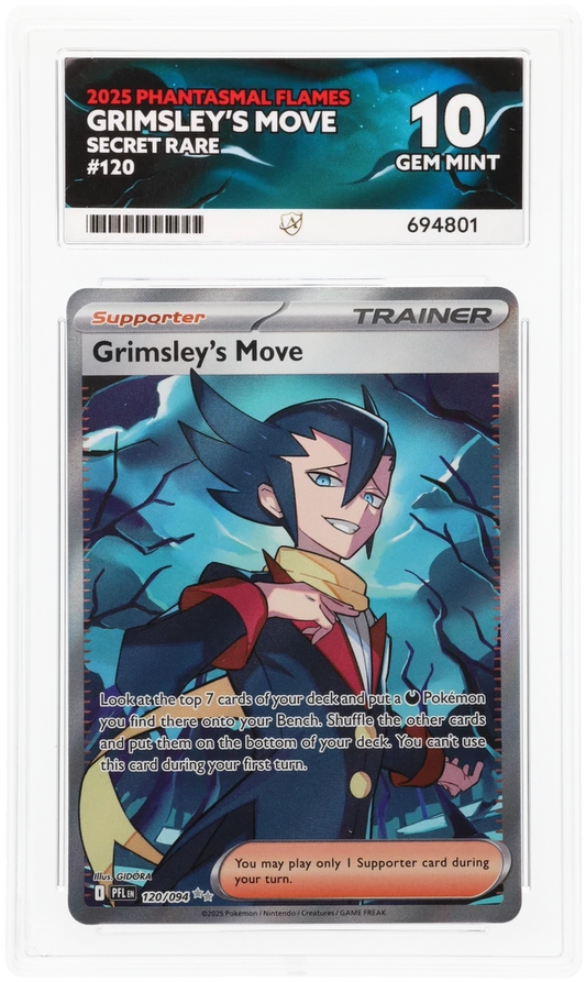 Pokemon ACE Perfect GEM Mint 10 Grimsley’s Move 120/094