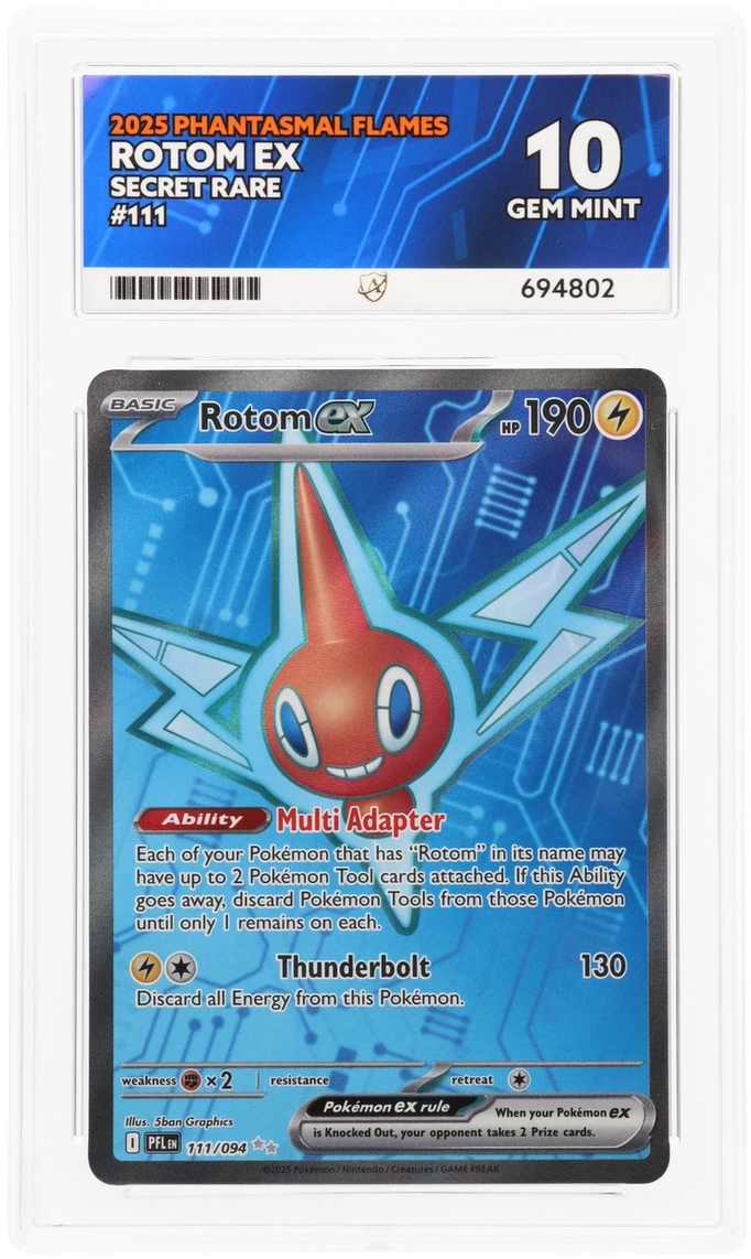 Pokemon ACE GEM Mint 10 Rotom 111/094