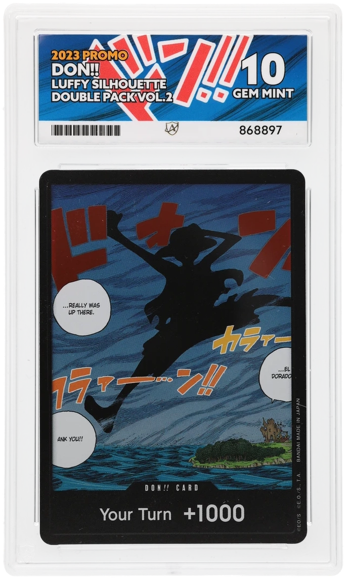 One Piece ACE GEM Mint 10 2023 Promo DON!! Luffy Silhouette  ( Pop 4 )