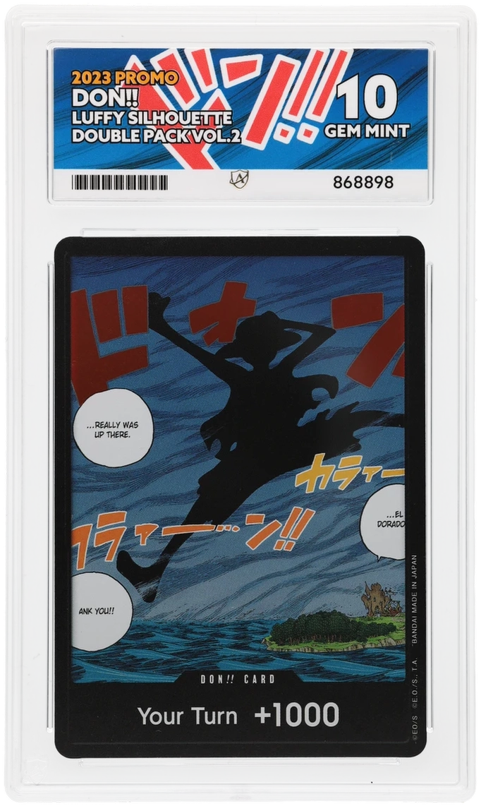 One Piece ACE GEM Mint 10 2023 Promo DON!! Luffy Silhouette  ( Pop 4 )
