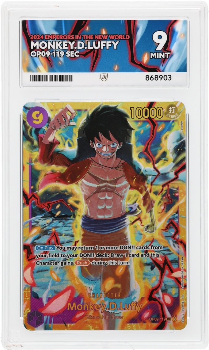 One Piece ACE GEM Mint 10 2024 Emperors In The New World Monkey D.Luffy OP09-119 SEC ( Pop 3 )