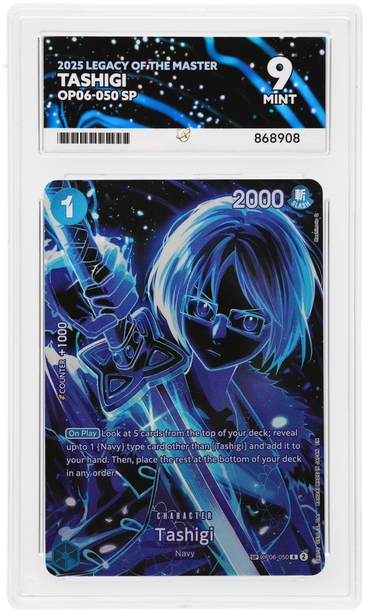 One Piece ACE Mint 9 2025 Legacy Of The Master Tashigi OP06-050 ( Pop 1 )