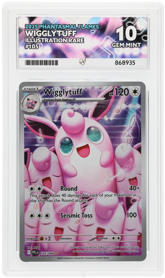 Pokemon ACE GEM Mint 10 Wigglytuff 105/094