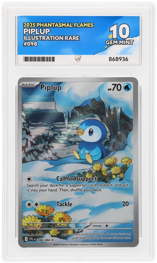 Pokemon ACE GEM Mint 10 Piplup 098/094