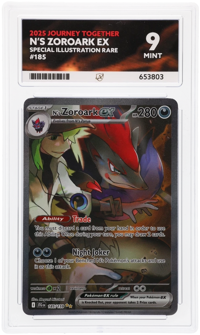 Pokemon ACE Mint 9 N’s Zoroark EX 185/159