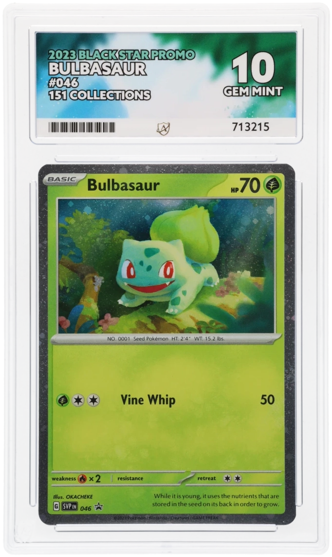 Pokemon ACE GEM Mint 10 Bulbasaur 151 Promo 046
