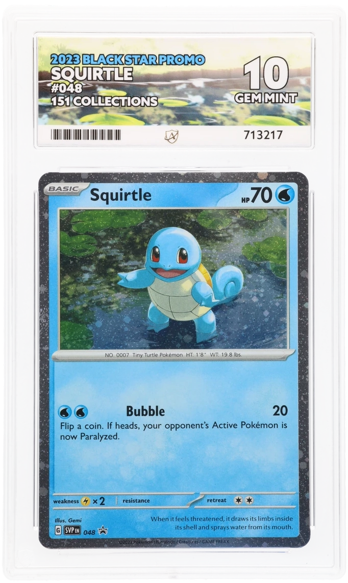 Pokemon ACE GEM Mint 10 Squirtle 151 Promo 048