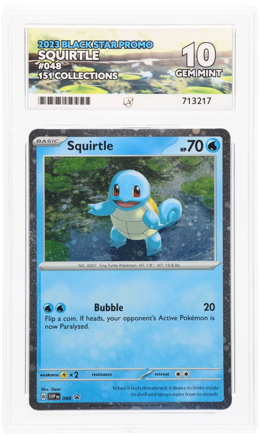 Pokemon ACE GEM Mint 10 Squirtle 151 Promo 048